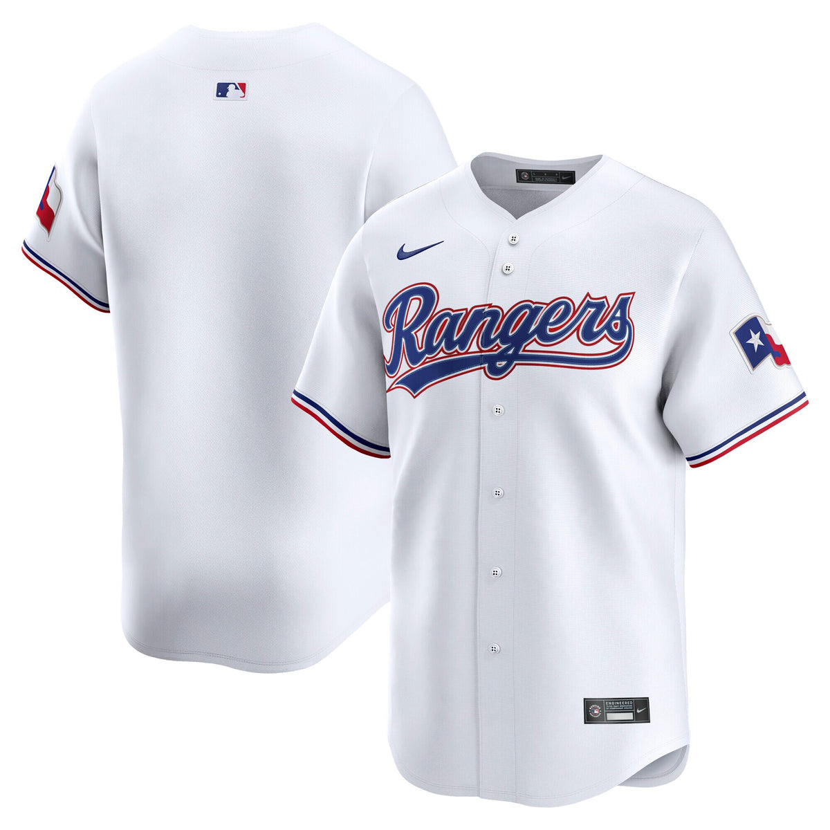 Texas Rangers White Home Limited Jersey