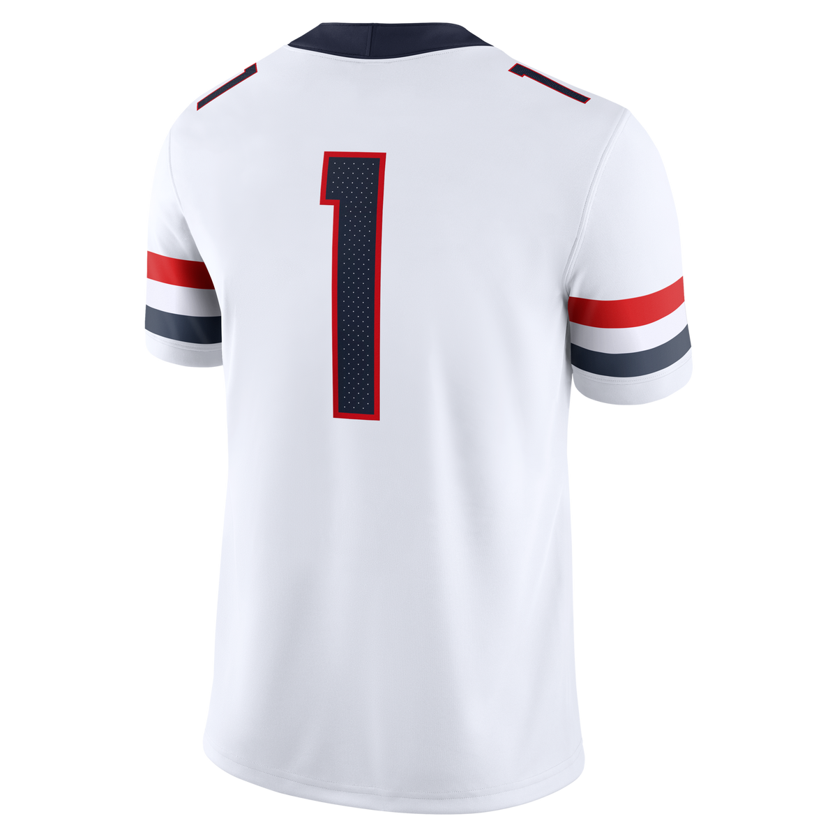 #1 Arizona Wildcats Road Game Football Jersey - White