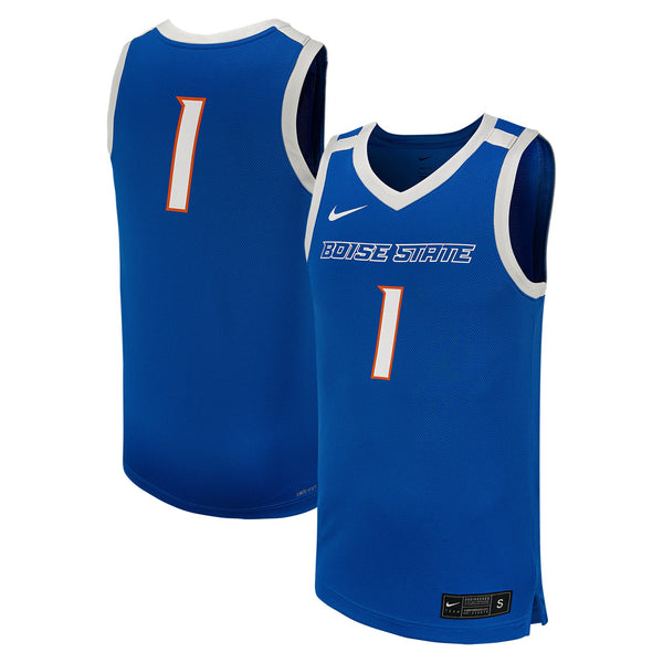 #1 Boise State Broncos Replica Basketball Jersey - Royal