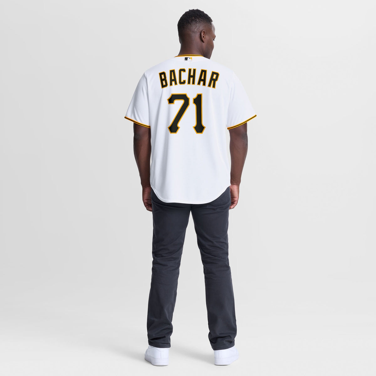 Pittsburgh Pirates Lake Bachar White Home Replica Jersey