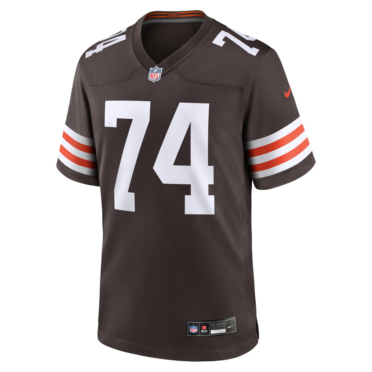 Cleveland Browns Elgton Jenkins Brown Team Game Jersey