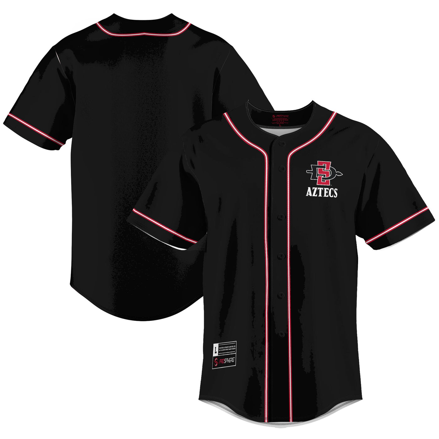 GameDay Greats Scarlet San Diego State Aztecs Lightweight Baseball Jersey