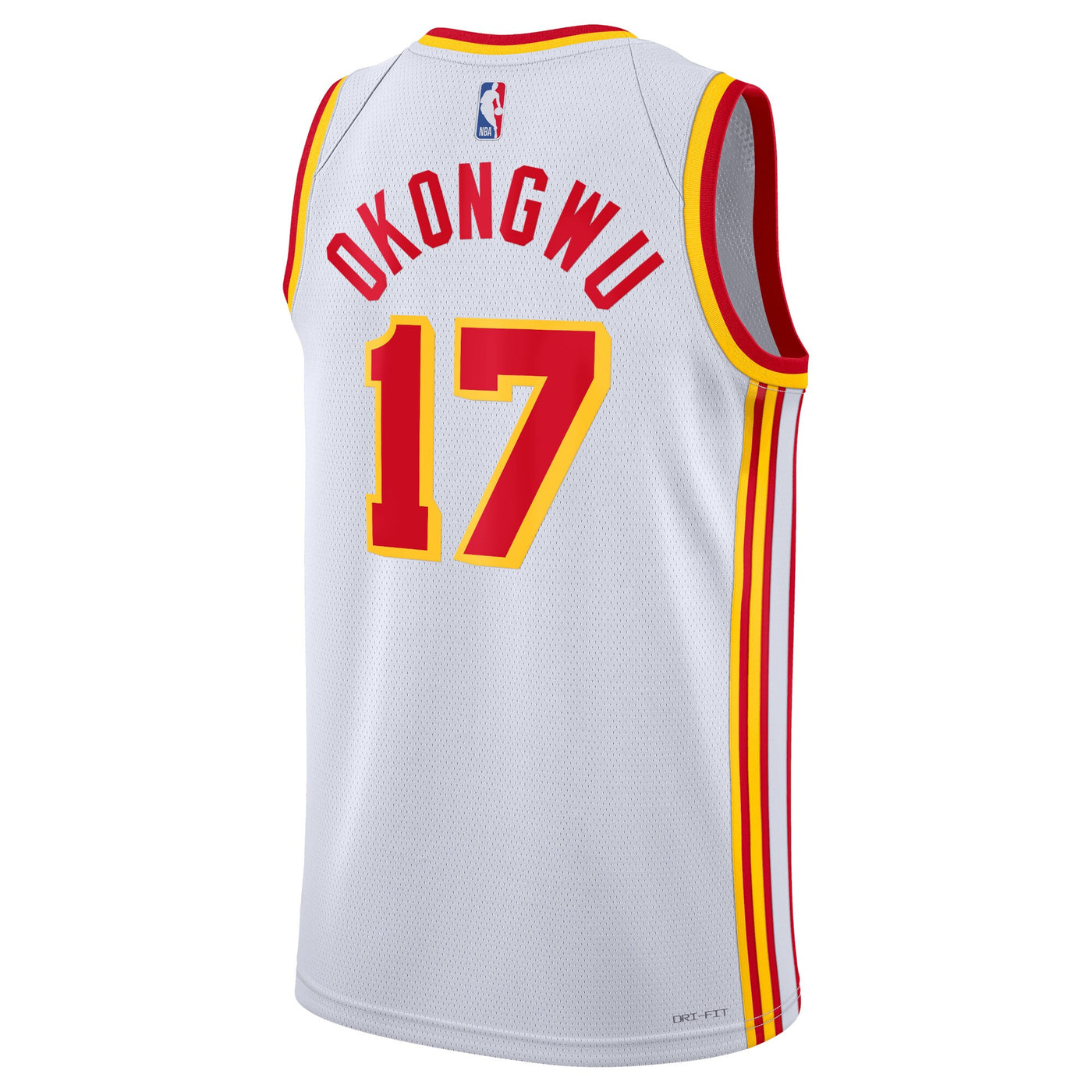 Atlanta Hawks Nike Association Edition Swingman Jersey - White - Onyeka Okongwu