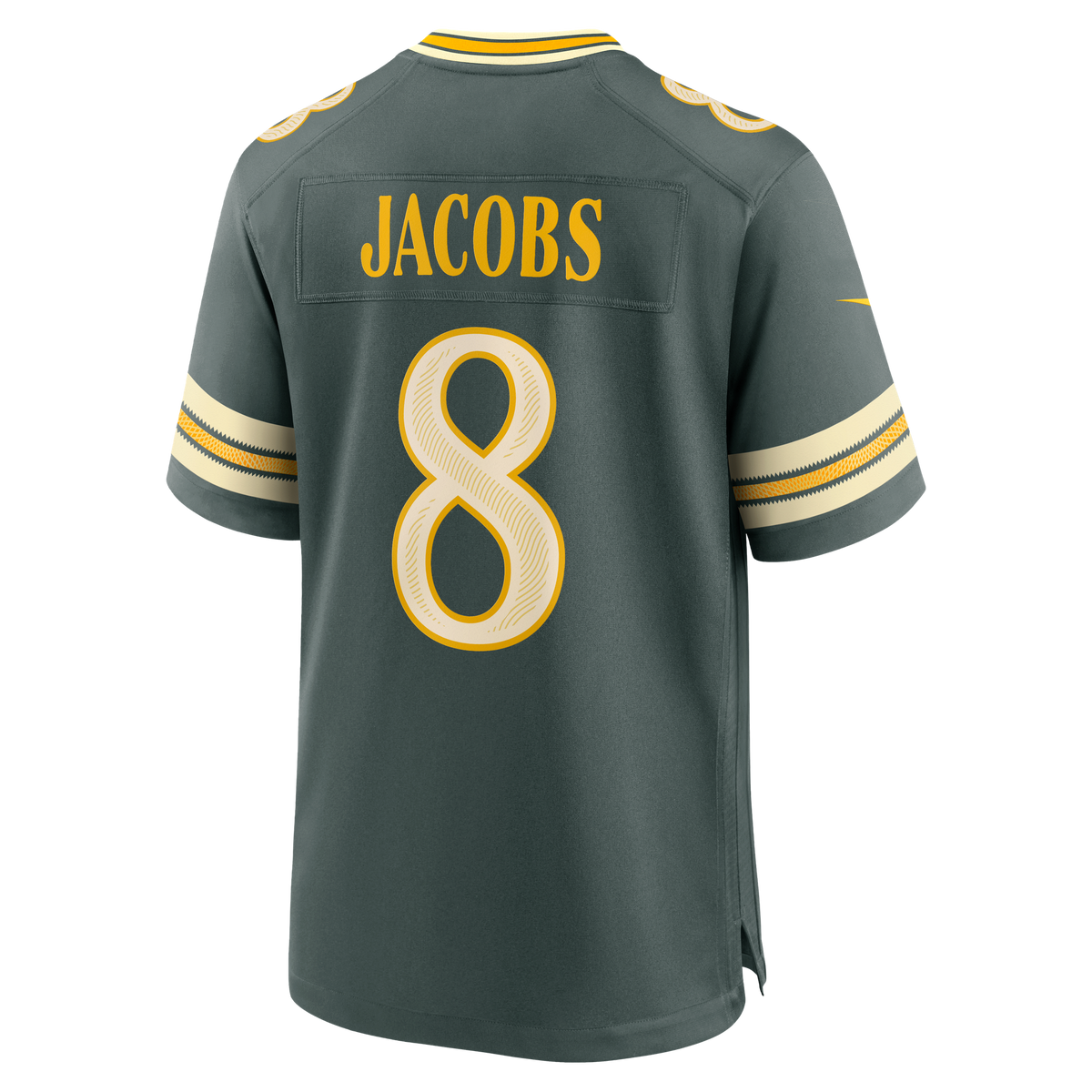 Green Bay Packers Josh Jacobs Nike Green 2026 Rivalries Collection Game Jersey