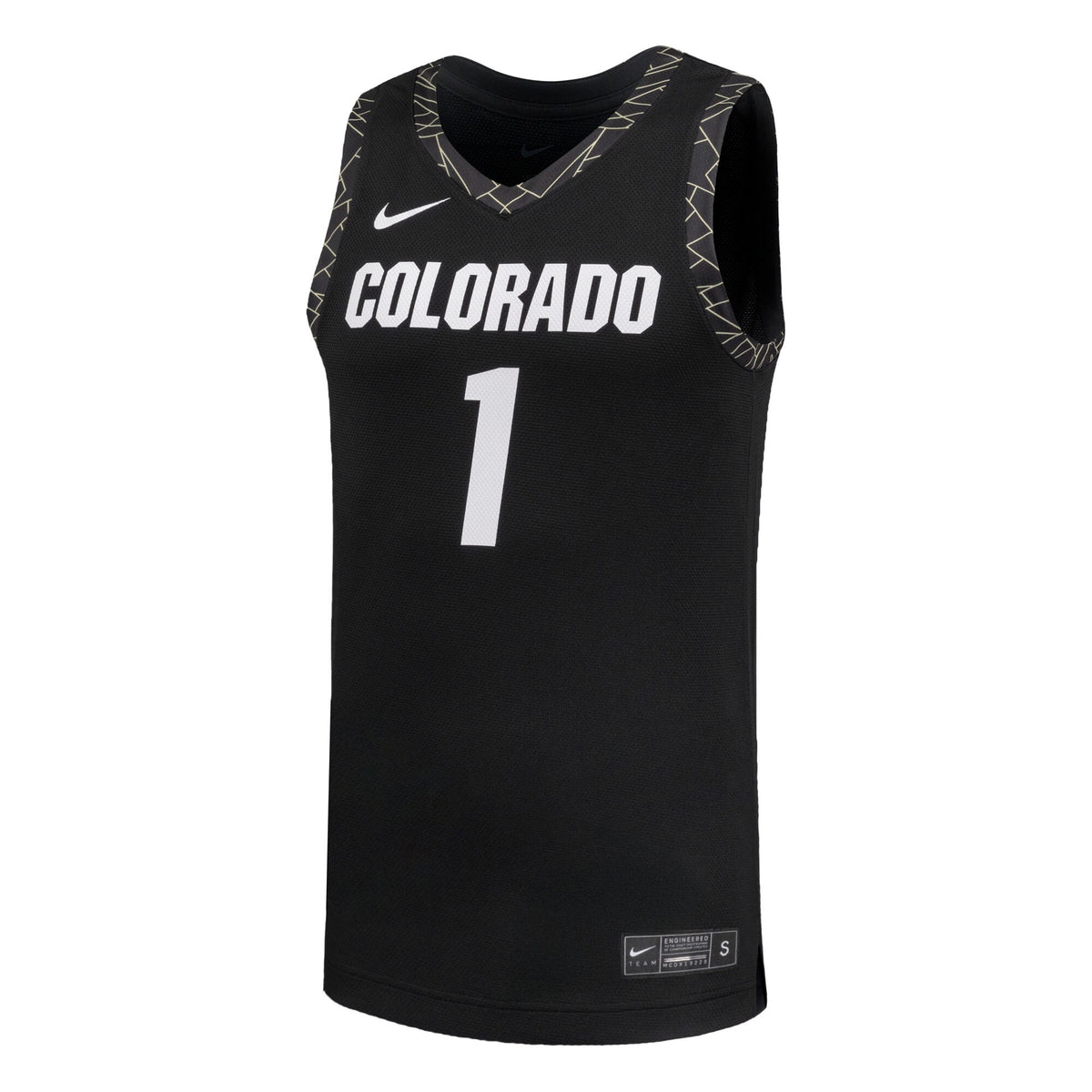 #1 Colorado Buffaloes Replica Basketball Jersey - Black