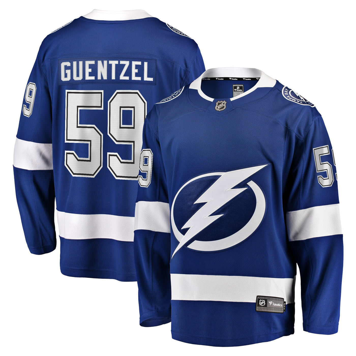 Tampa Bay Lightning Jake Guentzel Fanatics Blue Home Premier Breakaway Player Jersey