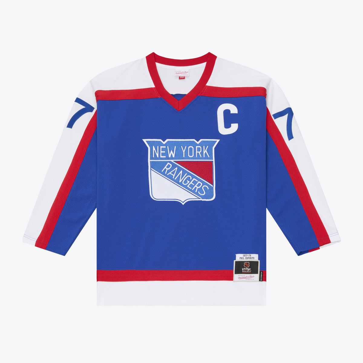 New York Rangers Phil Esposito Mitchell & Ness Blue 1977/78 Power Play Jersey