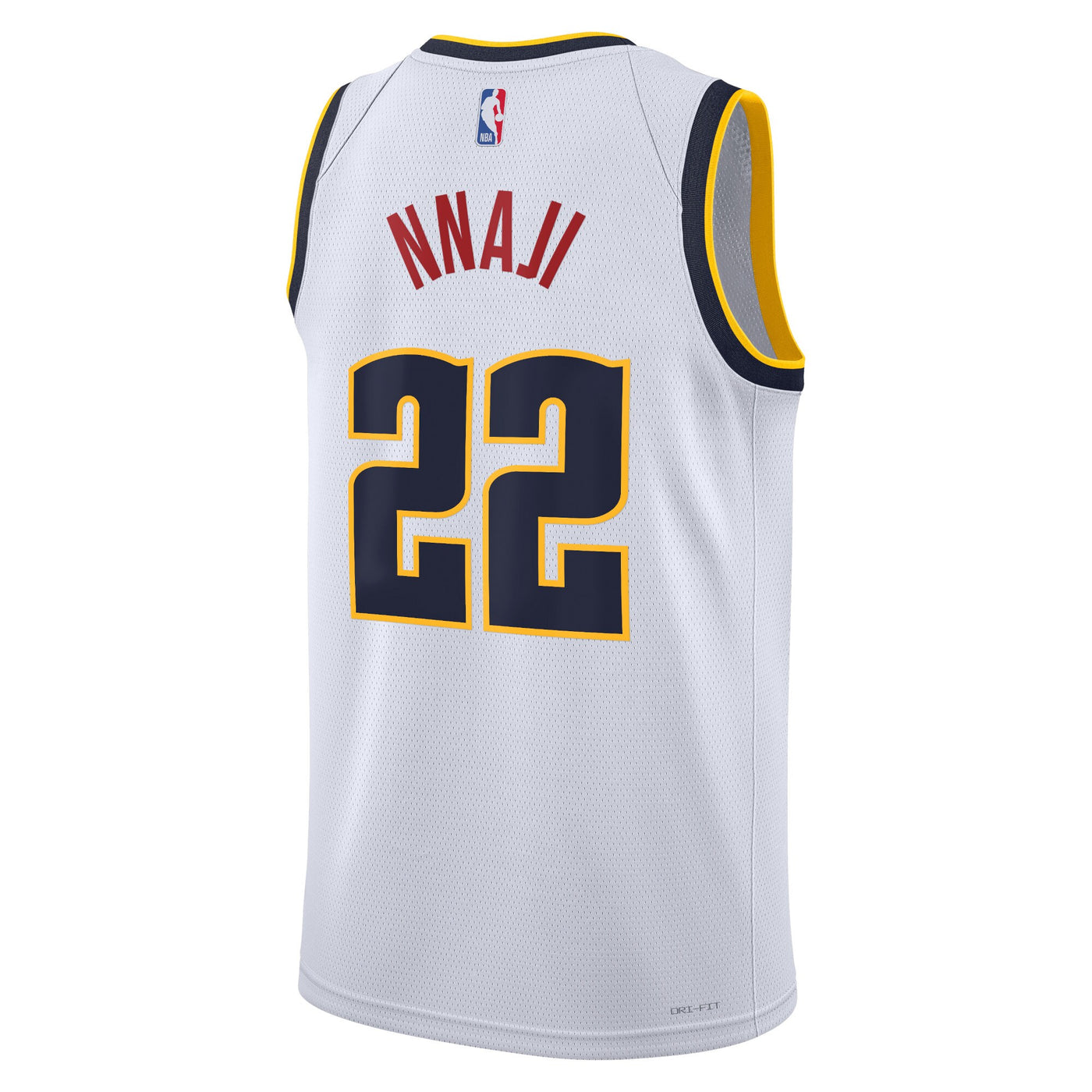 Denver Nuggets Nike Association Edition Swingman Jersey - White - Zeke Nnaji