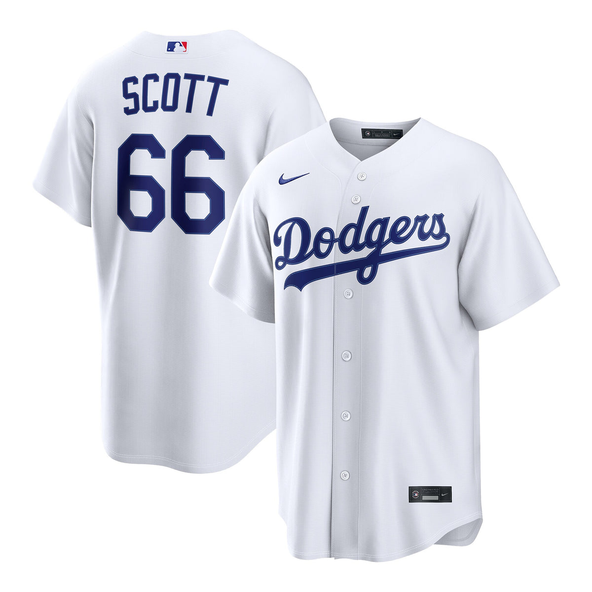 Los Angeles Dodgers Tanner Scott White Home Replica Jersey