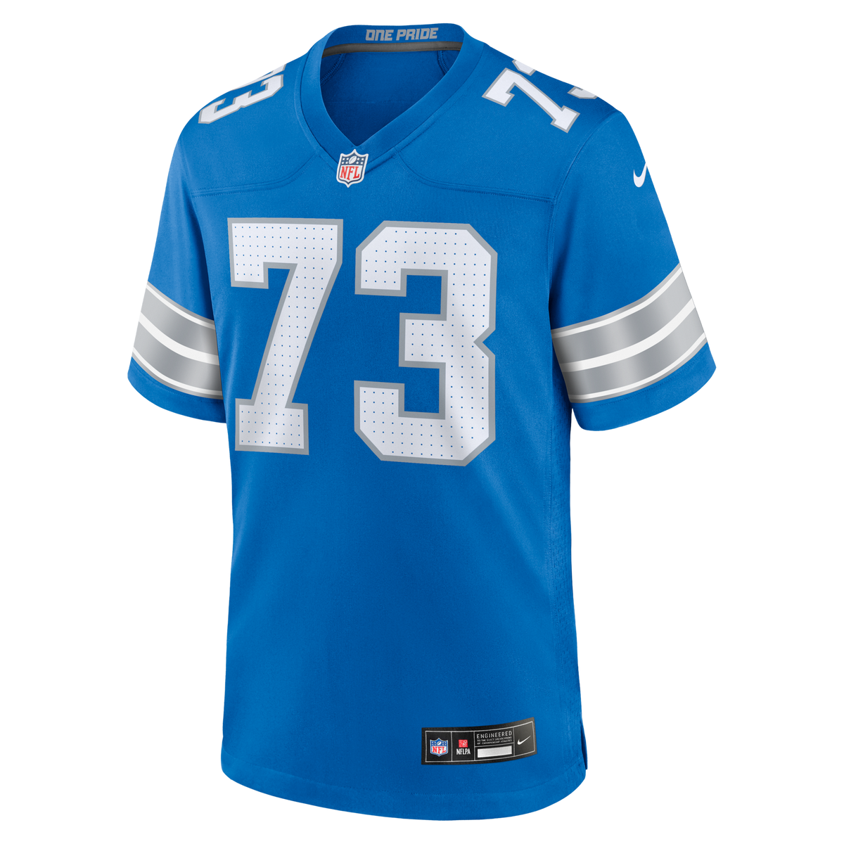 Detroit Lions Christian Mahogany Blue Team Game Jersey