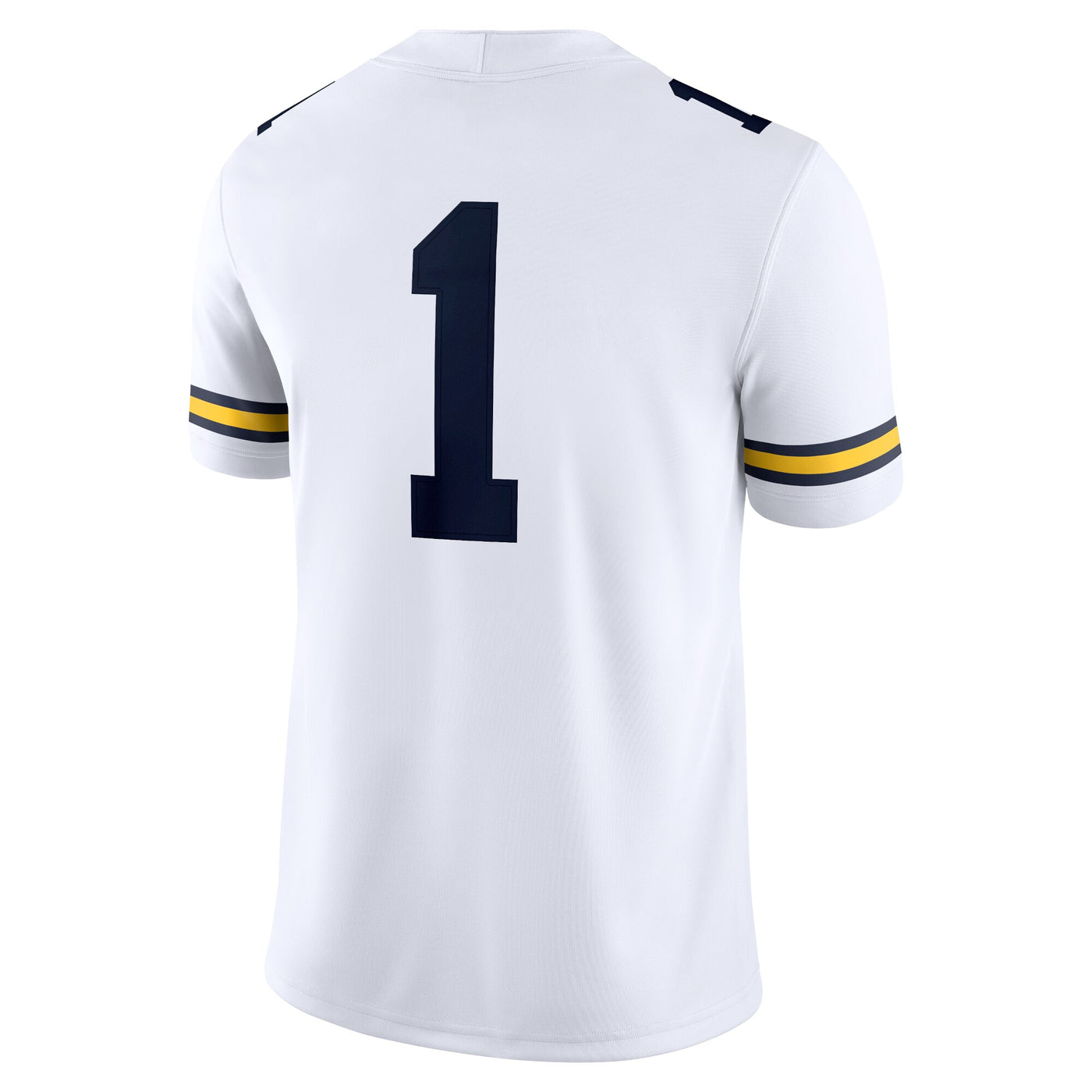 Jordan Brand #1 White Michigan Wolverines Game Jersey