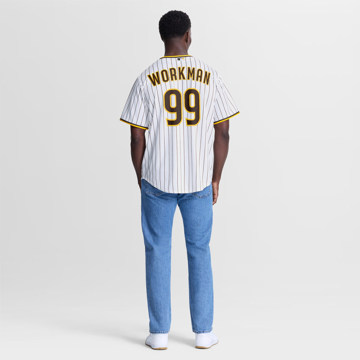 San Diego Padres Gage Workman White Home Replica Jersey