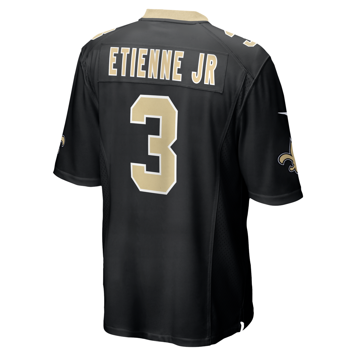 New Orleans Saints Travis Etienne Jr Black Game Jersey
