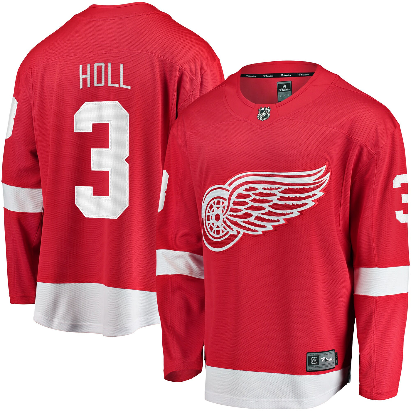 Detroit Red Wings Justin Holl Fanatics Red Home Breakaway Jersey
