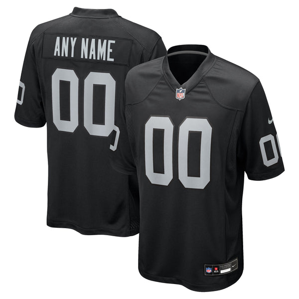 Las Vegas Raiders Nike Black Custom Game Jersey