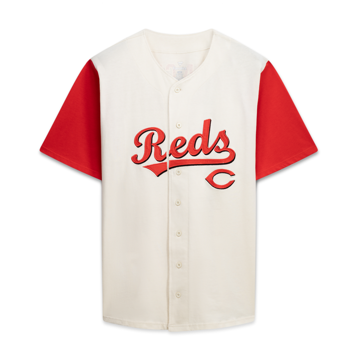 Cincinnati Reds Profile Cream/Red Big & Tall Two-Color Fashion Jersey