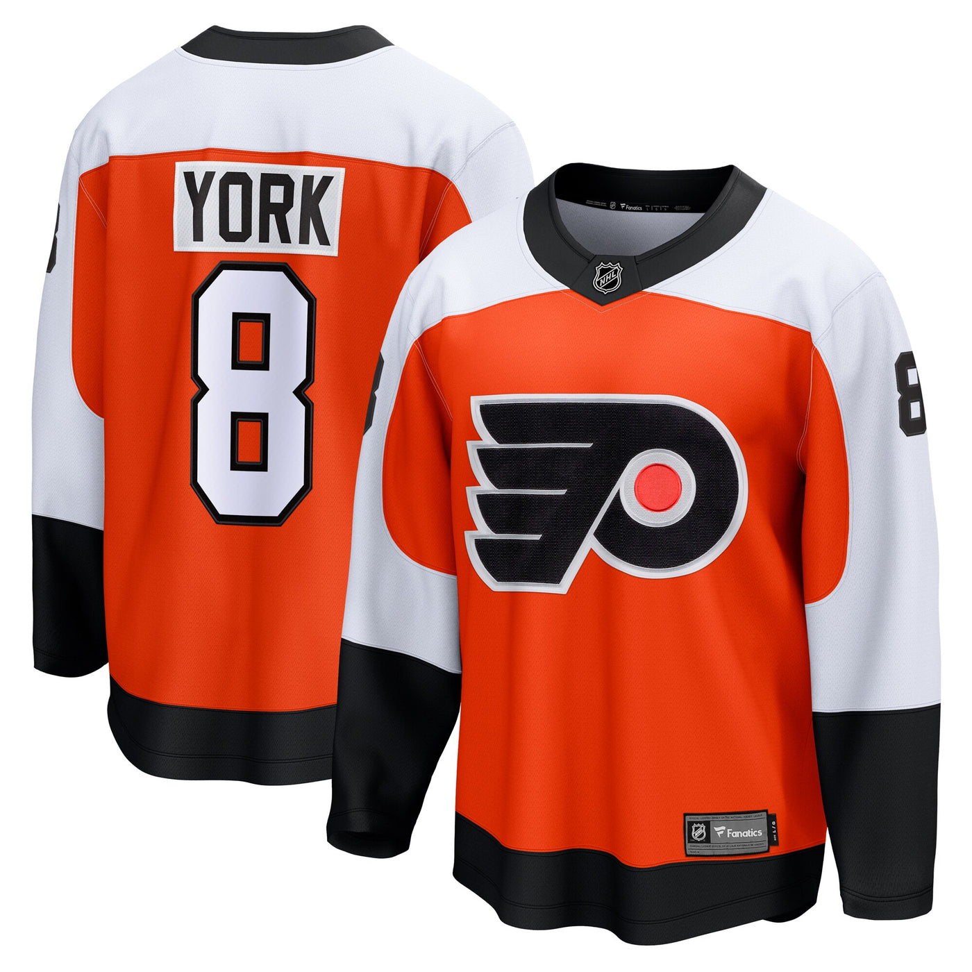 Philadelphia Flyers Cam York Fanatics Orange Home Breakaway Jersey