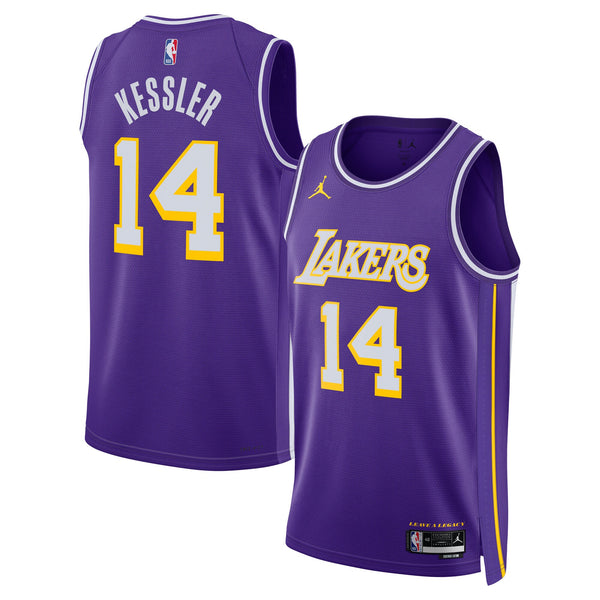 Los Angeles Lakers Jordan Brand Statement Edition Jersey - Purple - Walker Kessler
