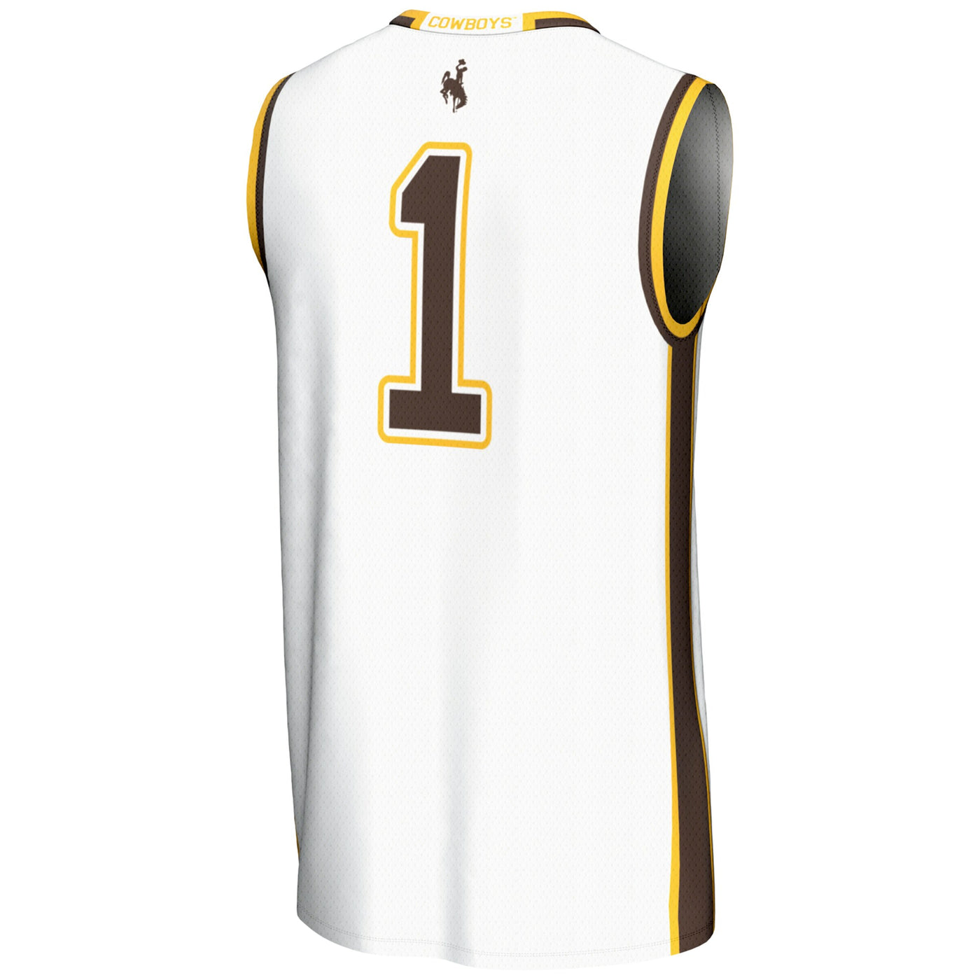 GameDay Greats #1 White Wyoming Cowboys Lightweight Basketball Jersey