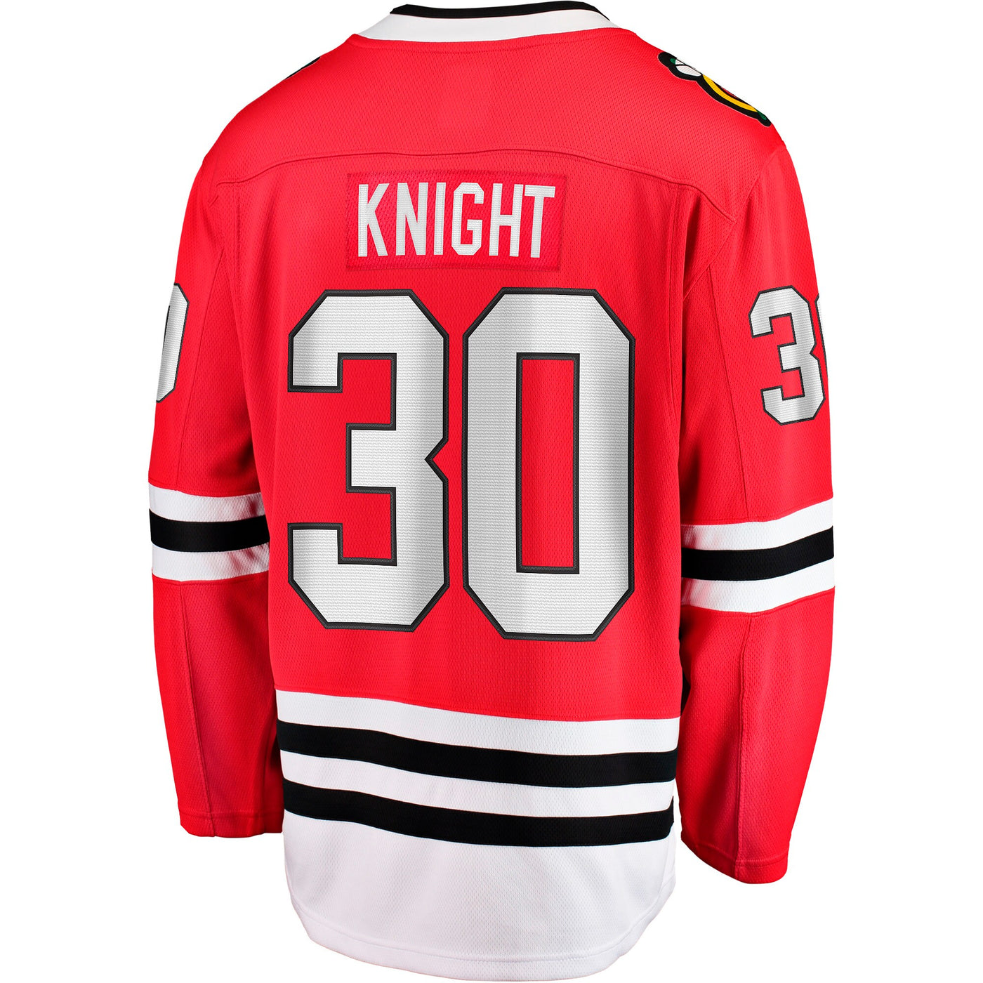 Chicago Blackhawks Spencer Knight Fanatics Red Home Breakaway Jersey