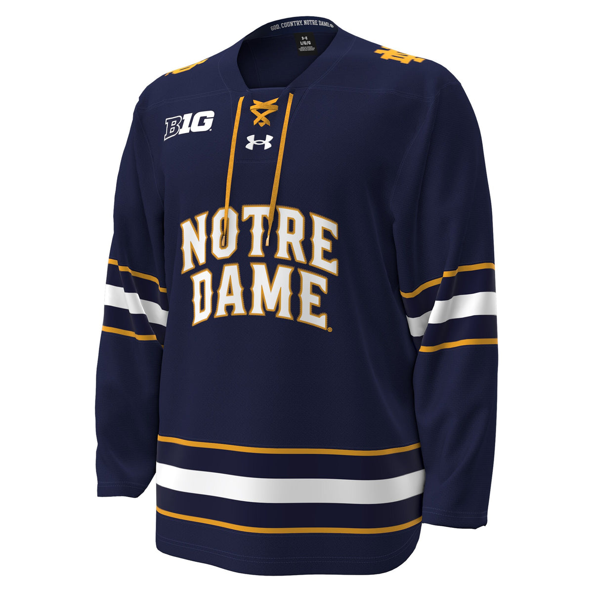 Notre Dame Fighting Irish Under Armour Replica Hockey Jersey - Navy