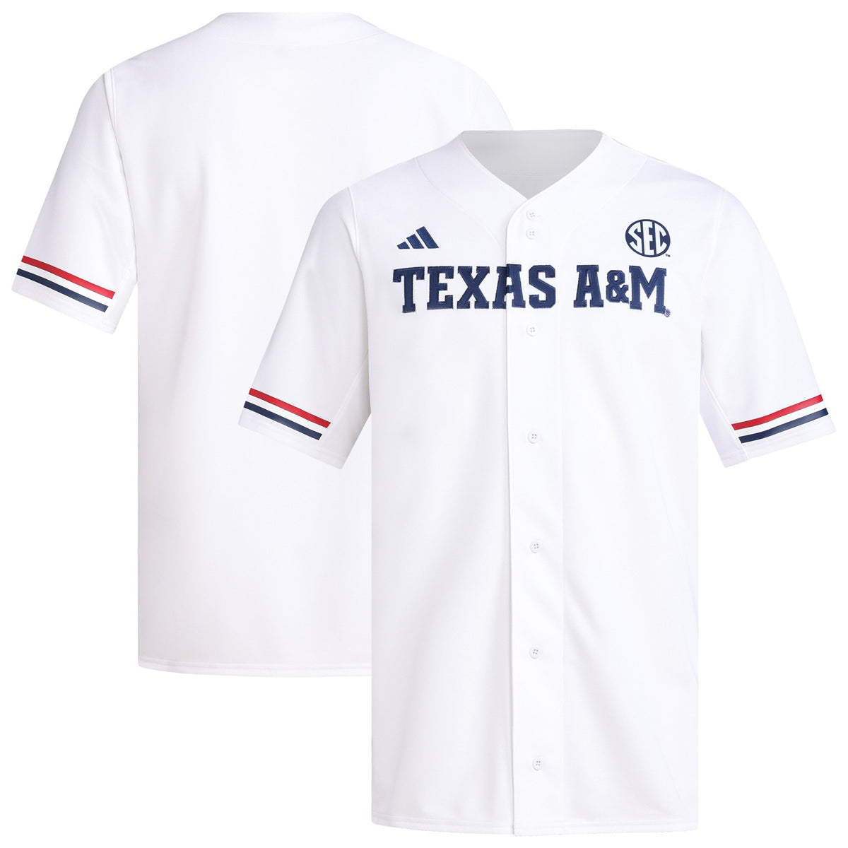 Texas A&M Aggies Replica Baseball Jersey - White