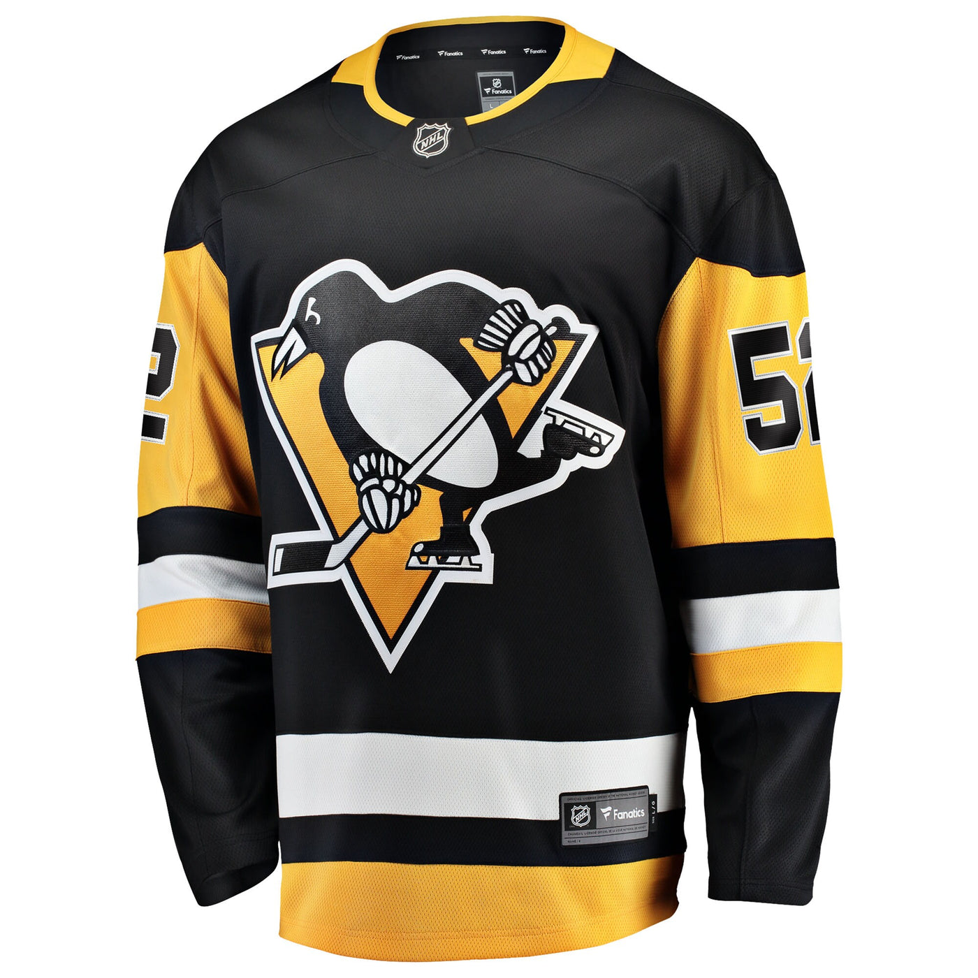Pittsburgh Penguins Philip Kemp Fanatics Black Home Breakaway Jersey