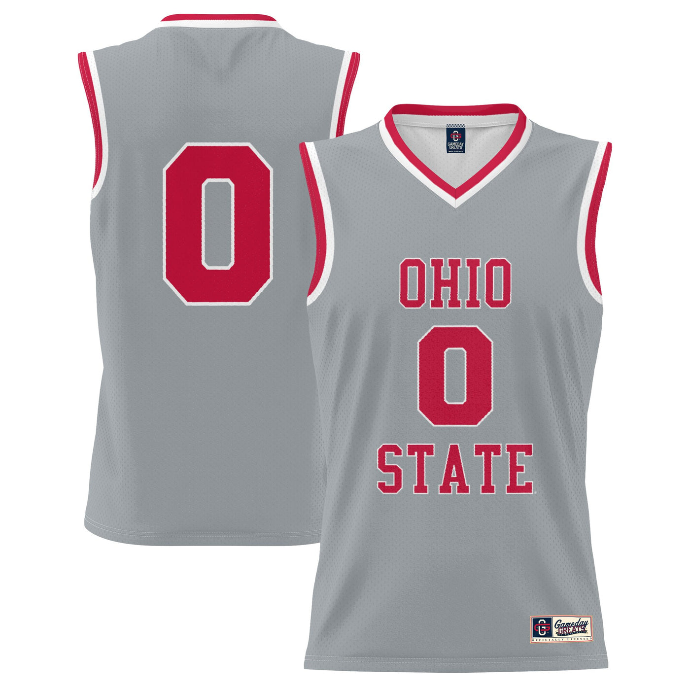 GameDay Greats #0 Gray Ohio State Buckeyes Lightweight Basketball Fashion Jersey