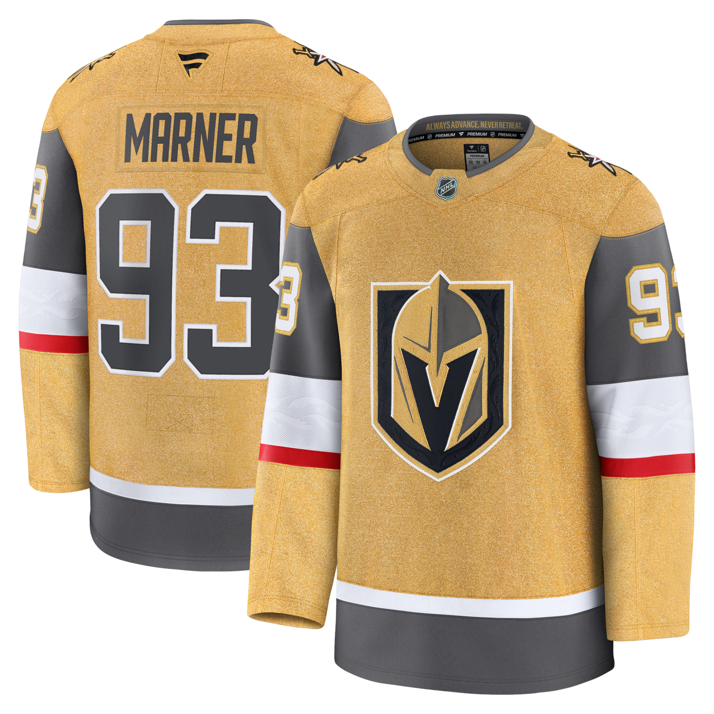 Vegas Golden Knights Mitch Marner Fanatics Gold Home Premium Jersey