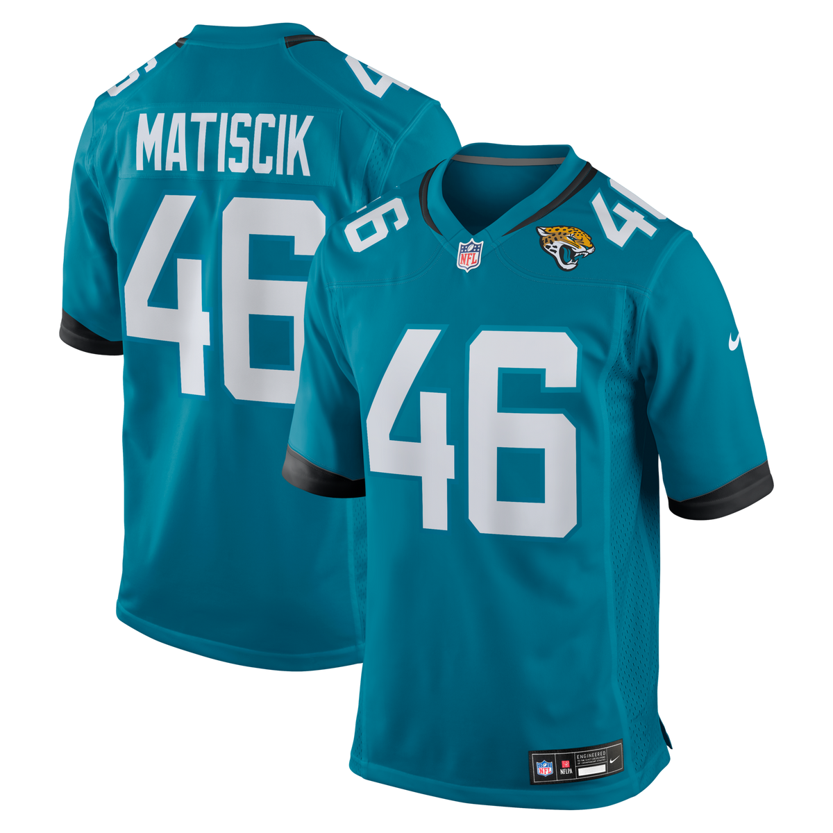 Jacksonville Jaguars Ross Matiscik Teal Game Jersey