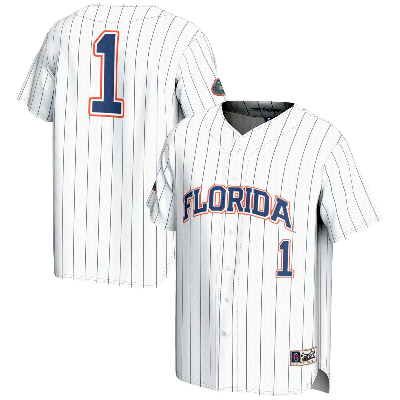 GameDay Greats #1 White Florida Gators Lightweight Baseball Jersey