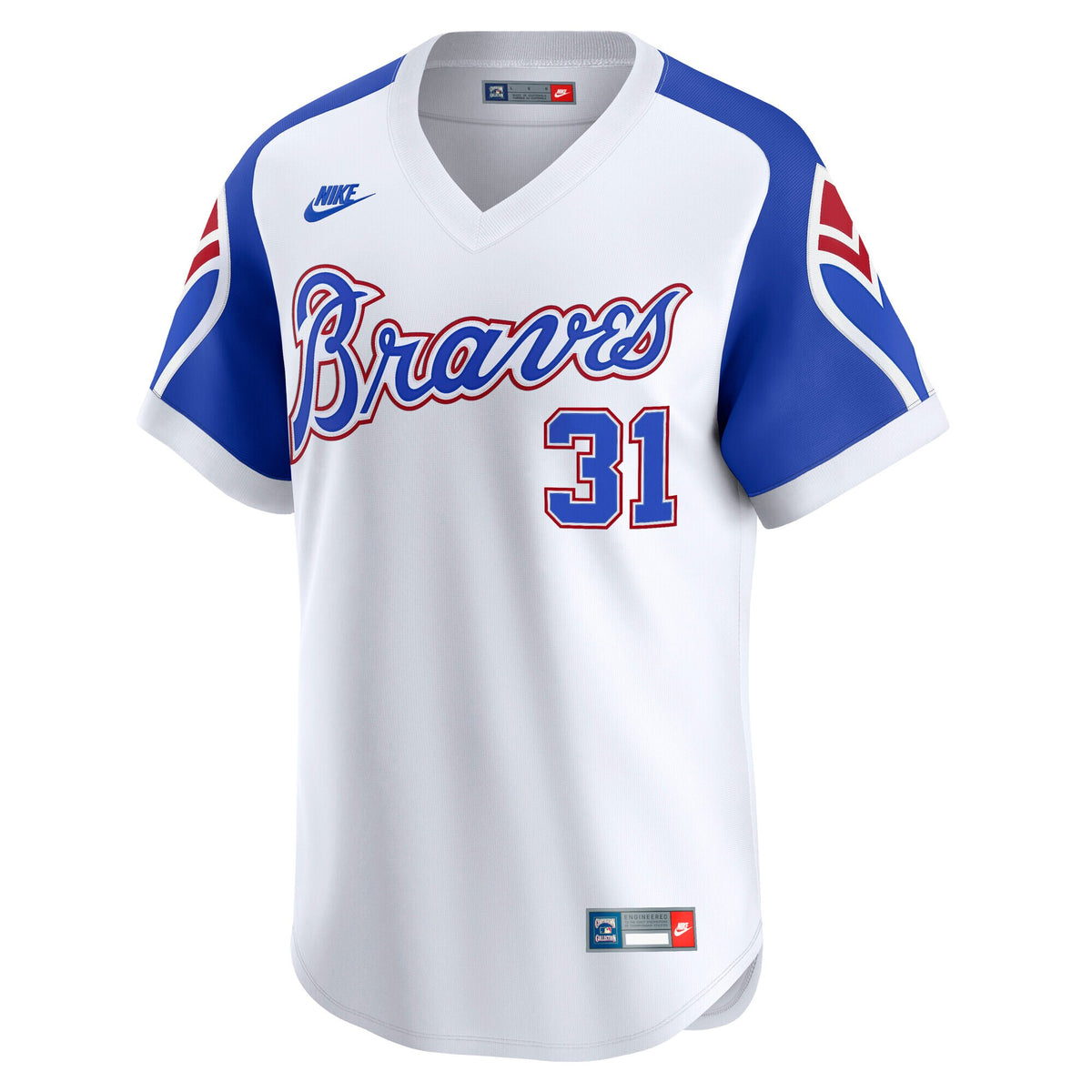 Atlanta Braves Greg Maddux White Throwback Cooperstown Collection Limited Jersey