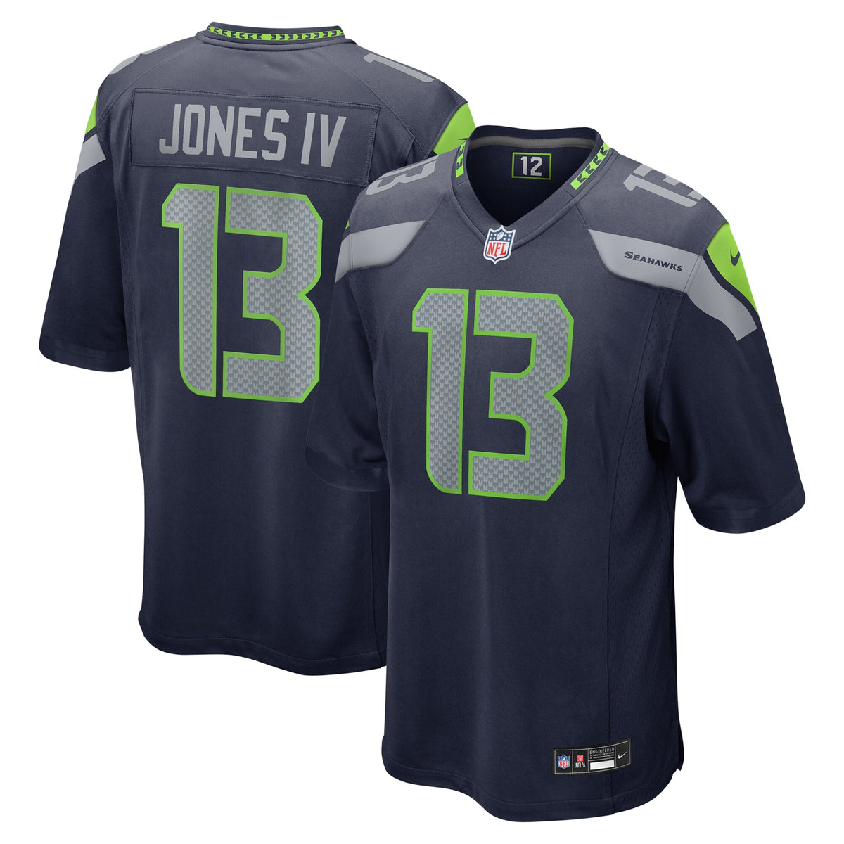 Seattle Seahawks Ernest Jones IV College Navy Game Jersey