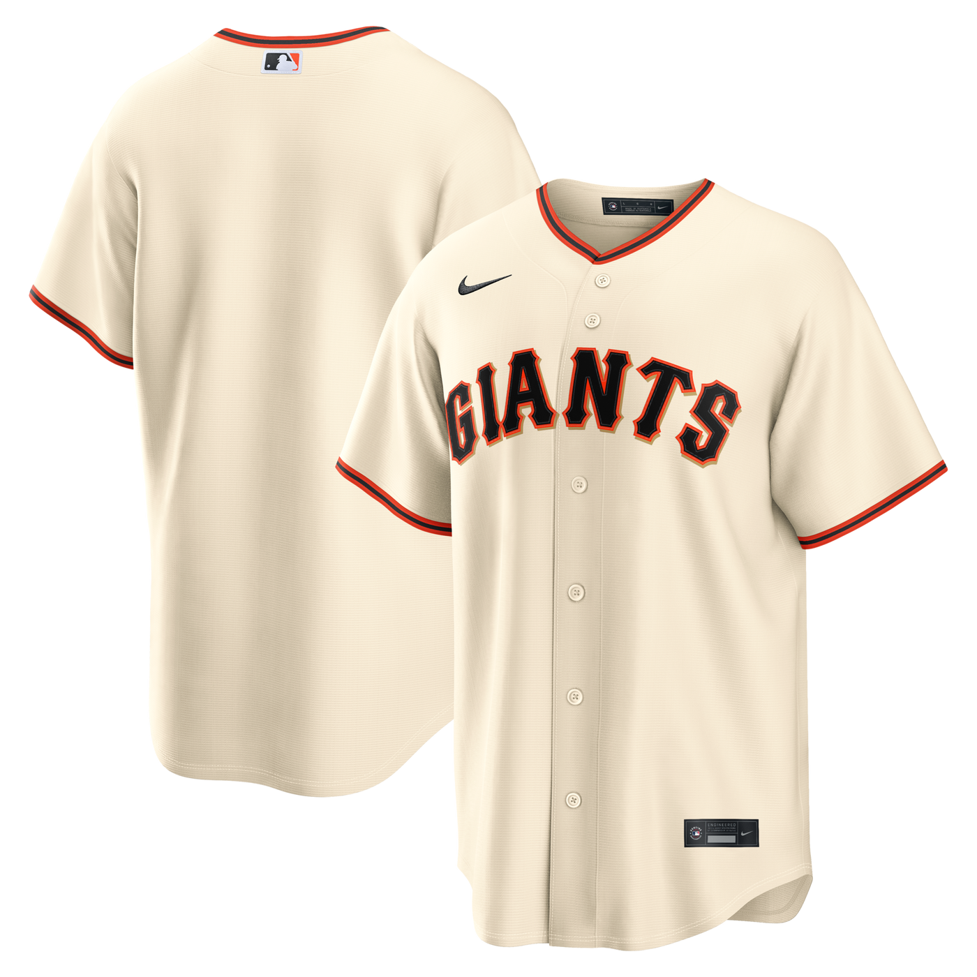 San Francisco Giants Nike Cream Home Replica Jersey