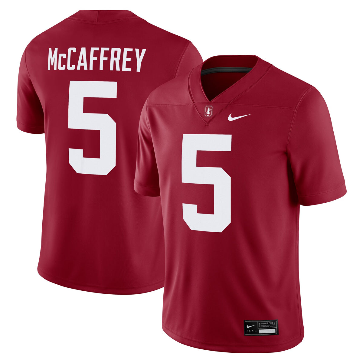 Christian McCaffrey #5 Stanford Cardinal Alumni Player Game Jersey - Cardinal