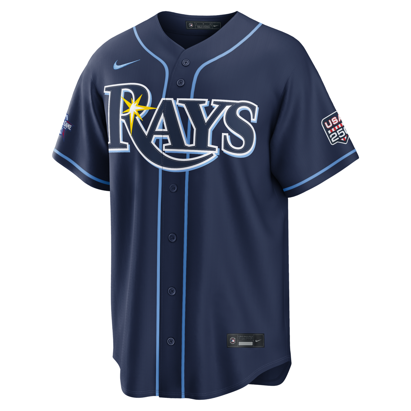 2026 All-Star Game Tampa Bay Rays Junior Caminero Nike Navy Replica Jersey