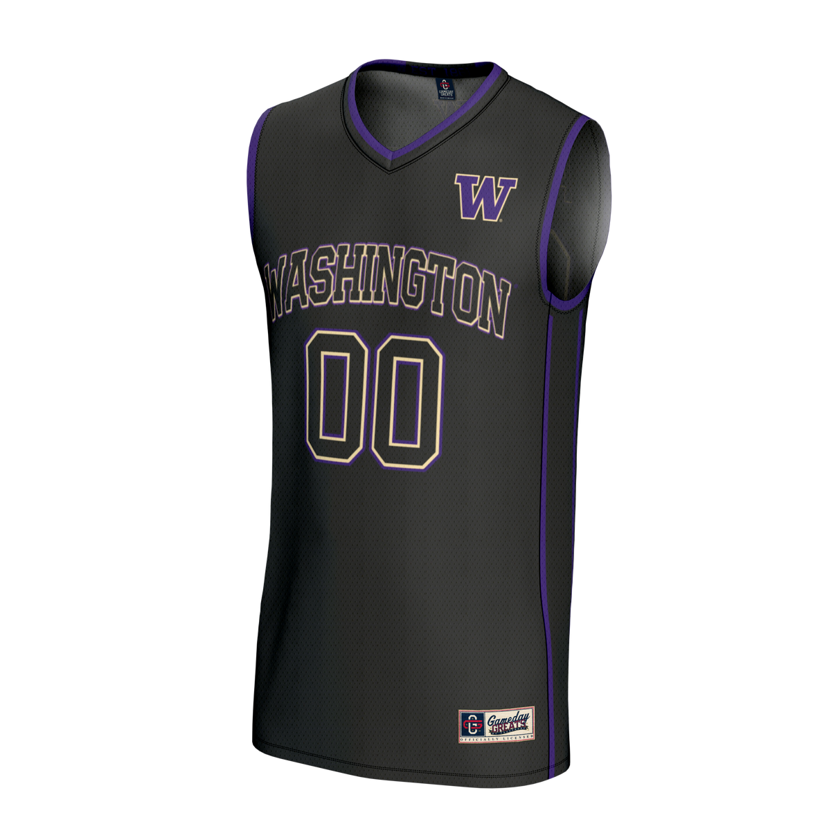 Washington Huskies GameDay Greats Lightweight Collegiate Basketball NIL Pick-A-Player Fashion Jersey - Black
