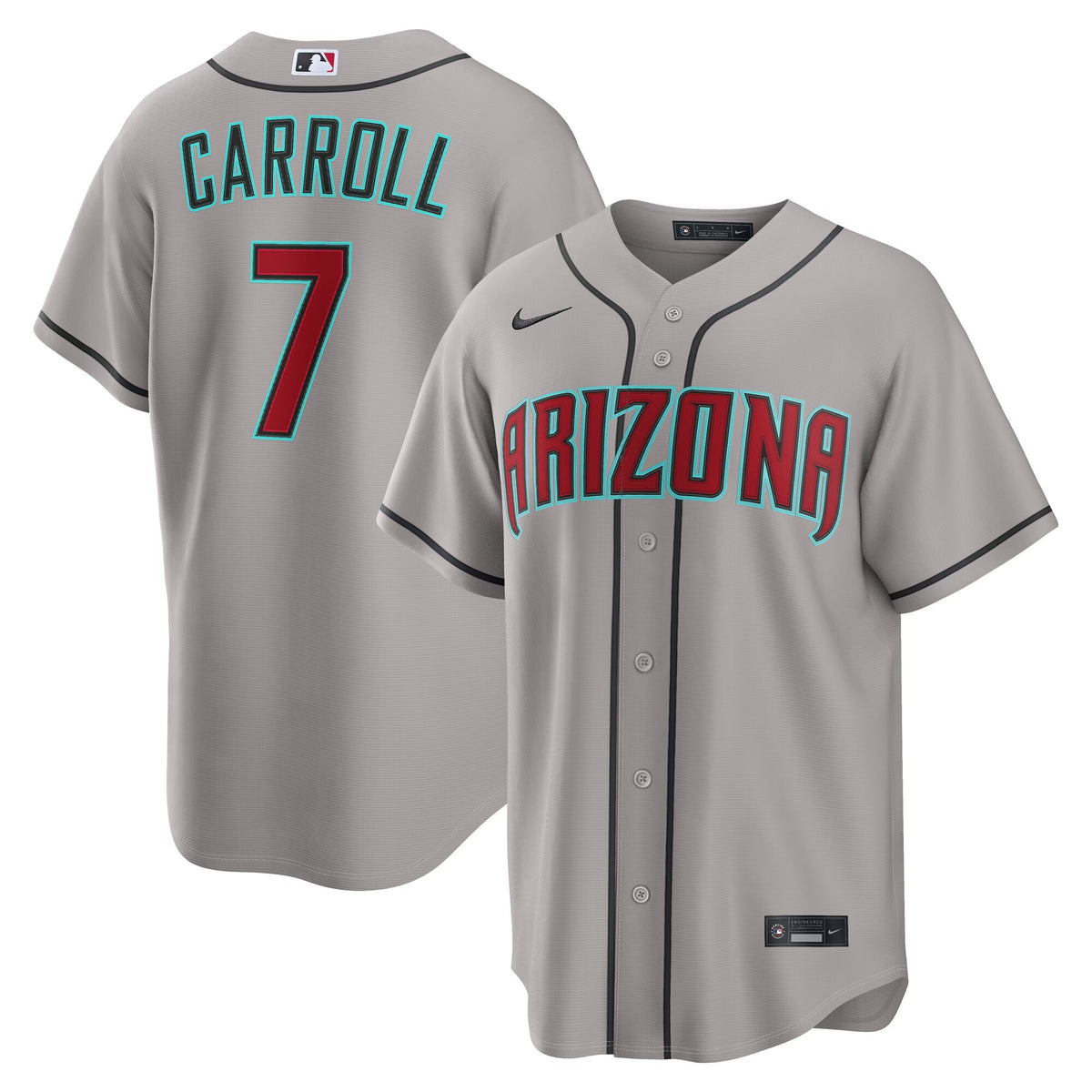 Arizona Diamondbacks Corbin Carroll Gray Road Replica Jersey