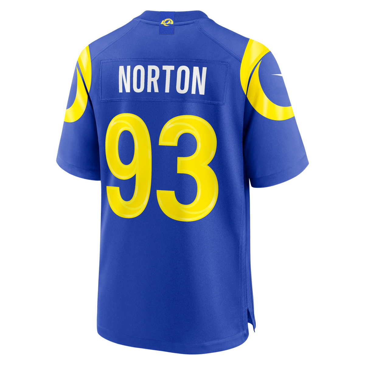 Los Angeles Rams Bill Norton Royal Team Game Jersey