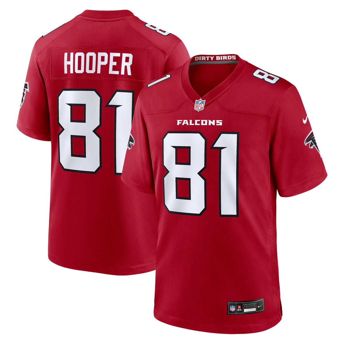 Atlanta Falcons Austin Hooper Red Team Game Jersey