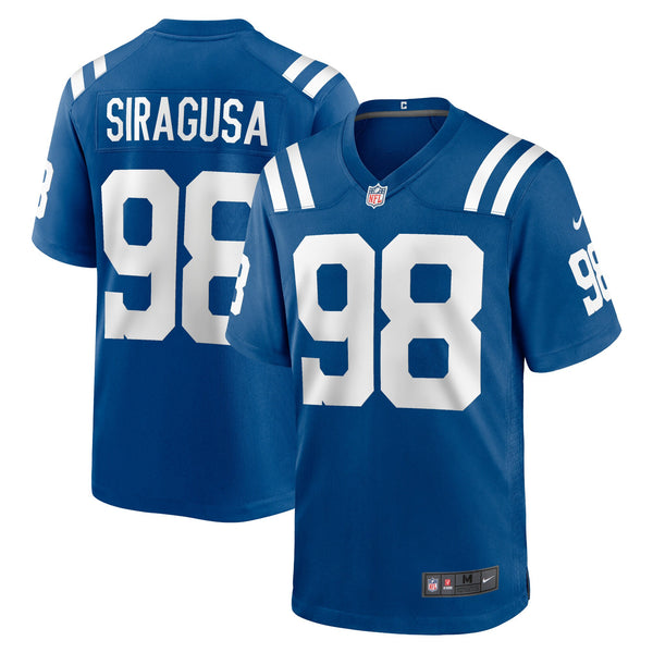 Indianapolis Colts Tony Siragusa Royal Game Retired Player Jersey