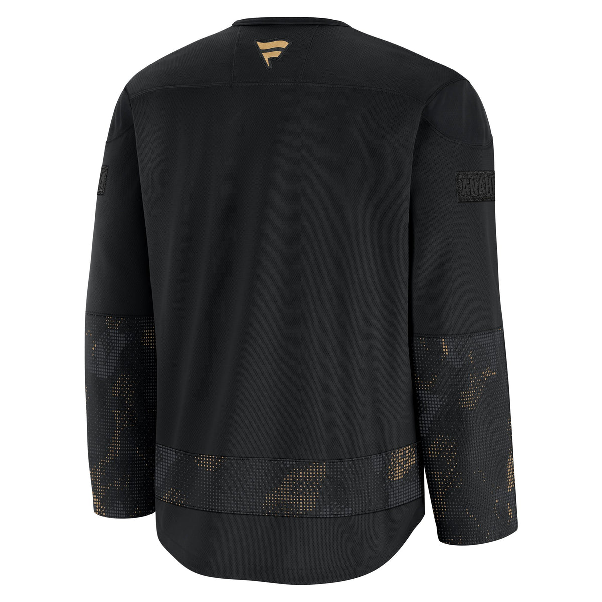 Anaheim Ducks Fanatics Black 2024 Military Appreciation Practice Jersey