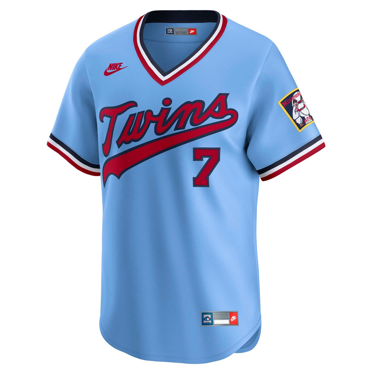 Minnesota Twins Joe Mauer Light Blue Throwback Cooperstown Collection Limited Jersey