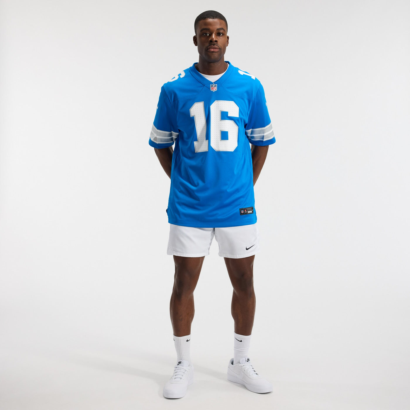 Detroit Lions Jared Goff Nike Blue Game Jersey