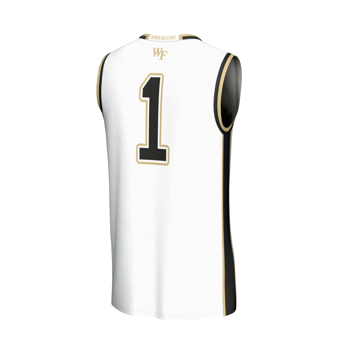 #1 Wake Forest Demon Deacons GameDay Greats Lightweight Basketball Fashion Jersey - White