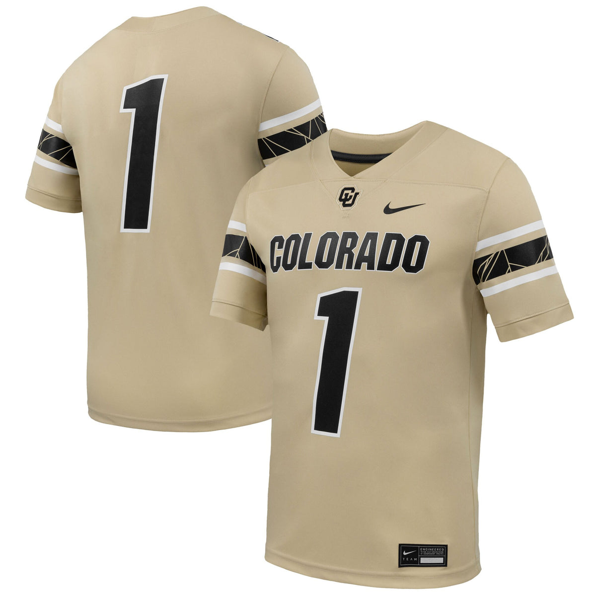 #1 Colorado Buffaloes Alternate Game Football Jersey - Gold