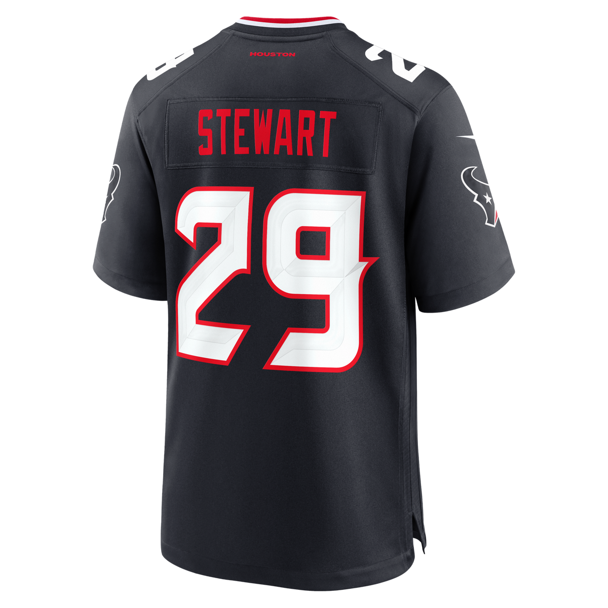 Houston Texans M.J. Stewart Navy Team Game Jersey
