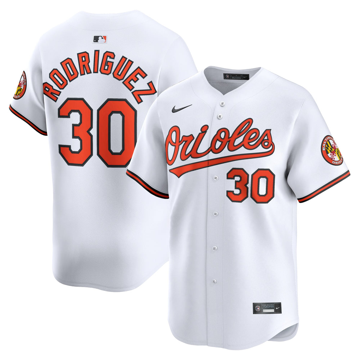 Baltimore Orioles Grayson Rodriguez White Home Limited Player Jersey