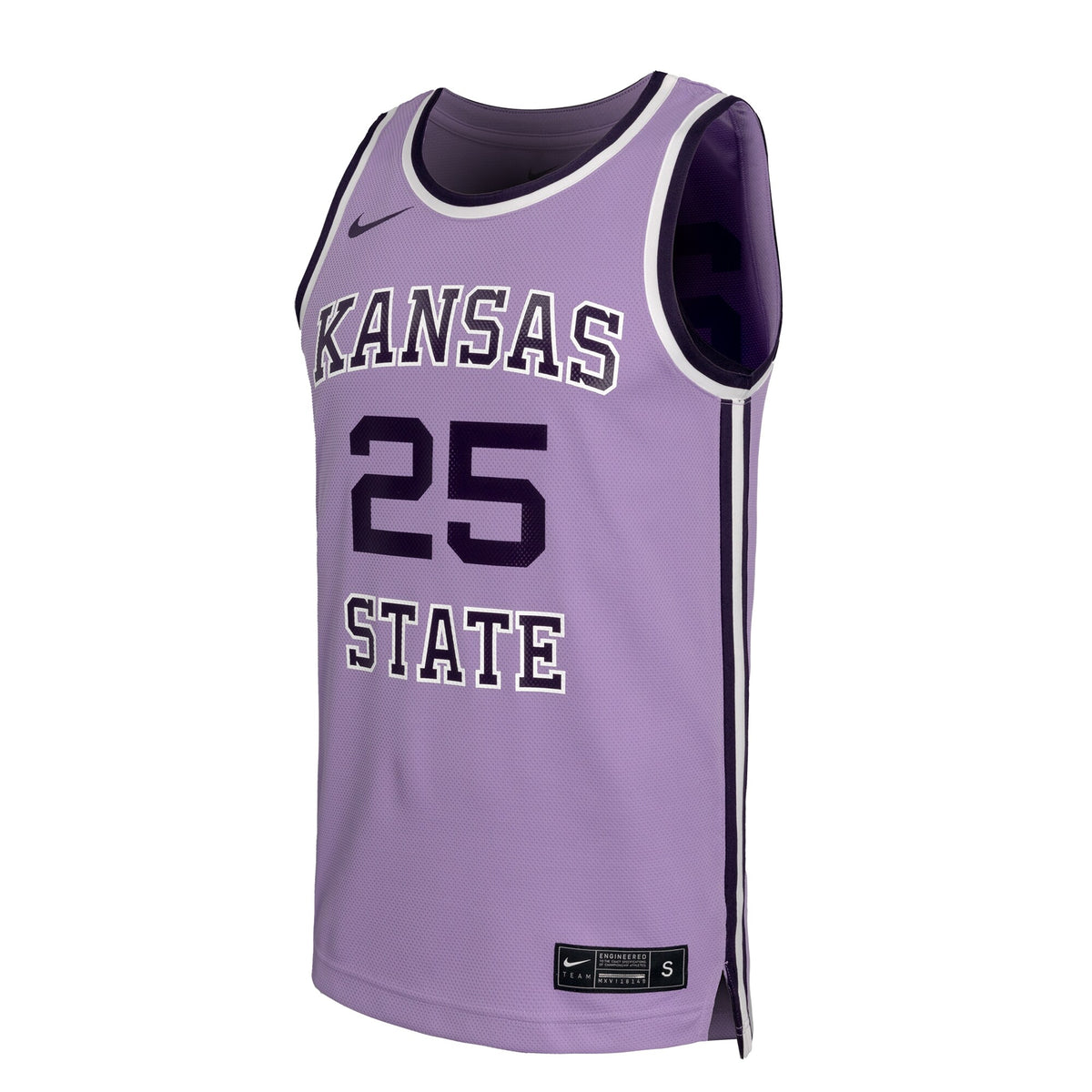 #25 Kansas State Wildcats Replica Basketball Jersey - Purple