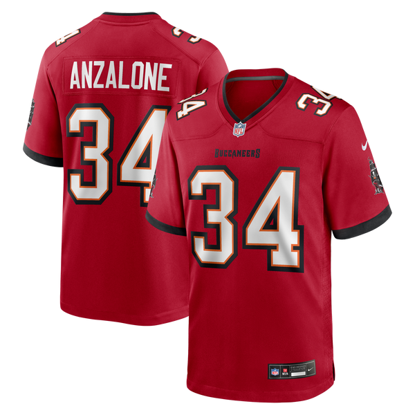 Tampa Bay Buccaneers Alex Anzalone Nike Red Team Game Jersey